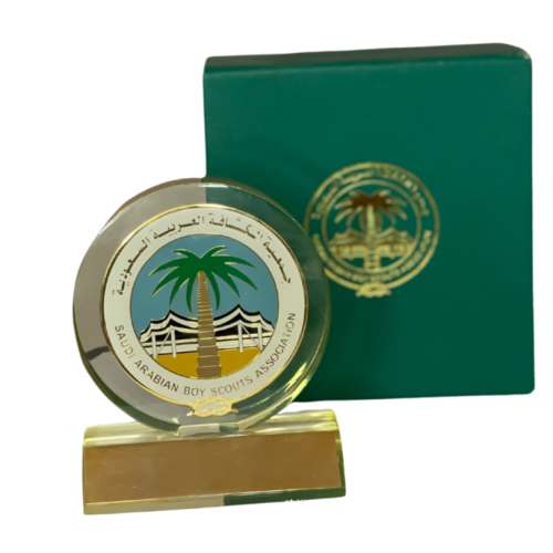 درع كرستال بعلبة أخضر