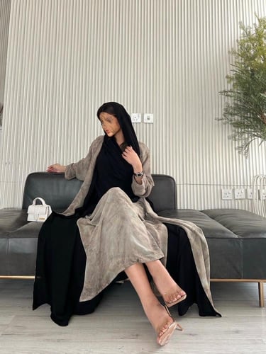 دبل فيس أسود وبيج