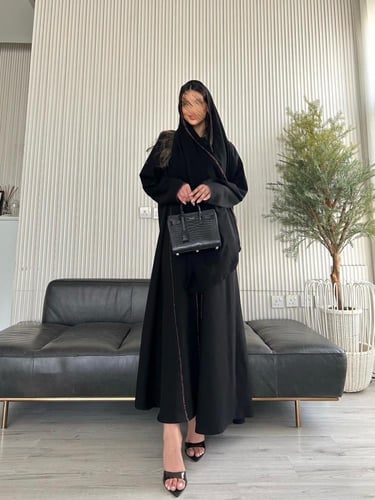 كريب نص كلوش وقطن هندي