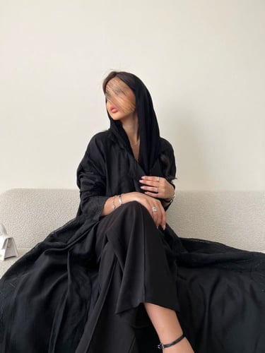 عباية لينن بلاك