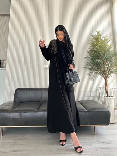 كريب نص كلوش وقطن هندي