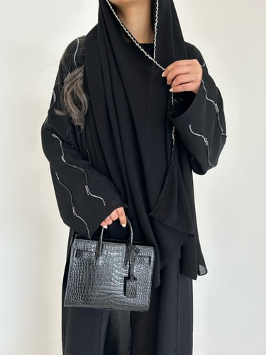 عباية كرستال فضي