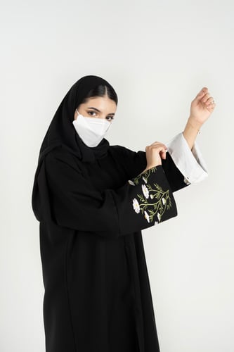 عباية وايت فلاور