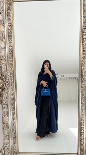 عباية بشت انتيك كحلي