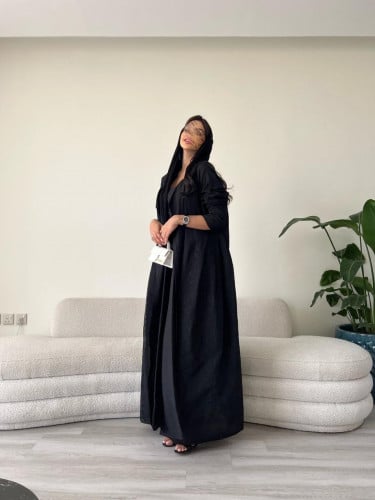 عباية لينن بلاك