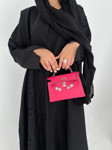 عباية تطريز اسود