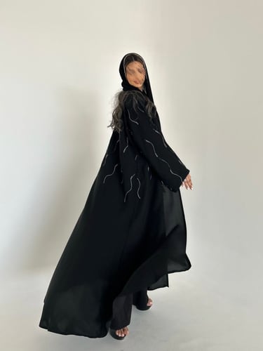 عباية كرستال فضي