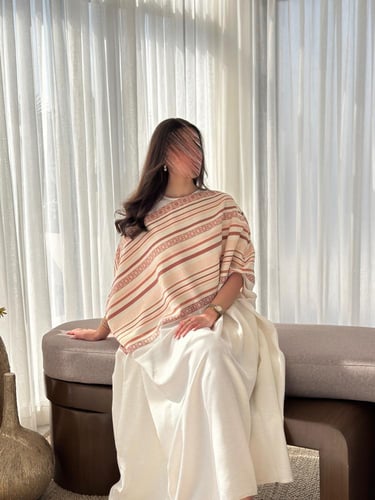 جلابية كيب بقماش كريب