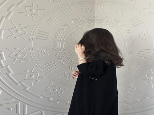 عباية مع كلفة بقماش ملكي