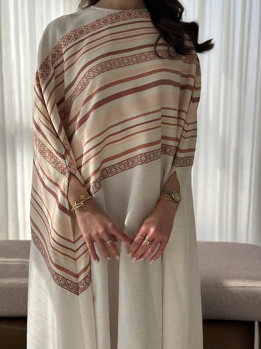 جلابية كيب بقماش كريب