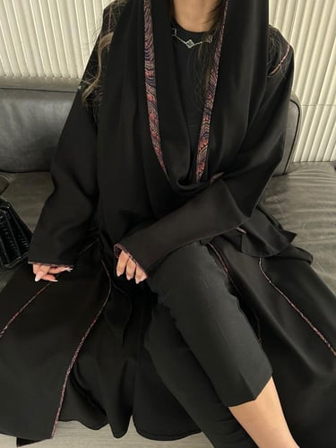 كريب نص كلوش وقطن هندي