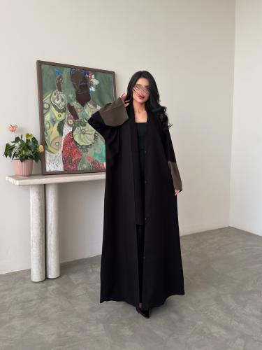 عباية عملية مع اكمام حرير مغسول