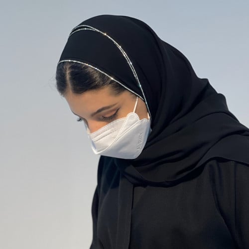 طرحة كرستال فضي