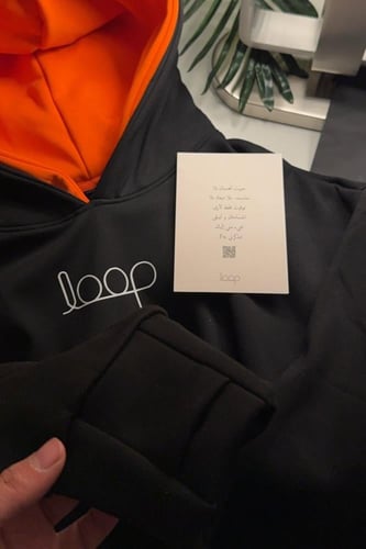 بلوفر دبل كاب رمادي