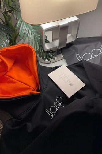 بلوفر دبل كاب رمادي