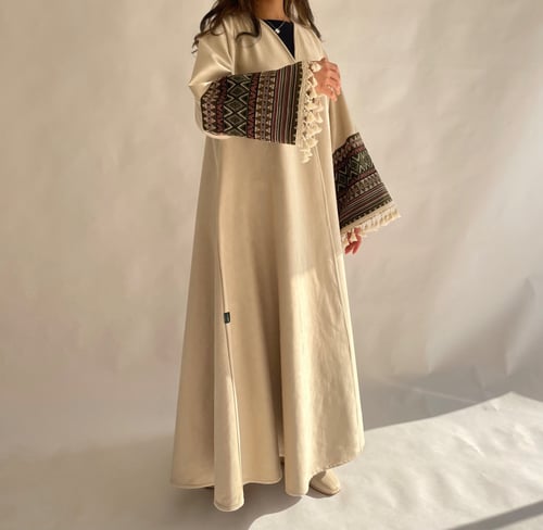 عباية شامواه شتوي بيج