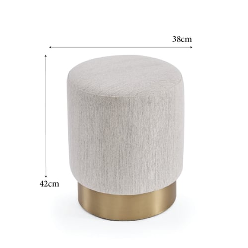 مقعد بوف رمادي معدن