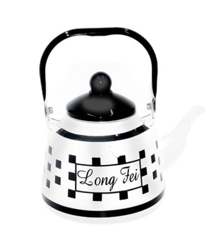 ابريق تراثي منقوش (اسود وابيض) 1.1 X1