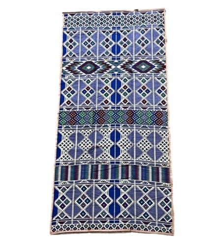 فرشة ملبس بي في سي 140*3 ازرق