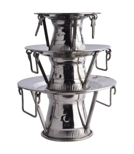 صحن لقيمات ع3 قطعة فضي