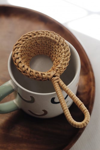 مصفاة شاي خيزران