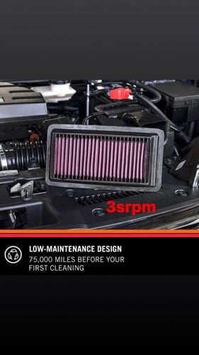 فلتر K5-K8 ازيراء 2024+شريحة رياضي K&N Sonata 2020...