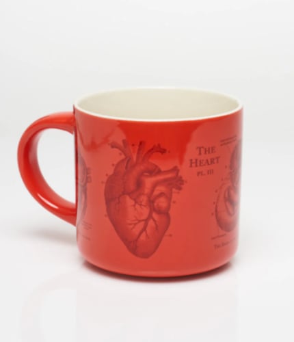Heart Anatomy Ceramic Mug