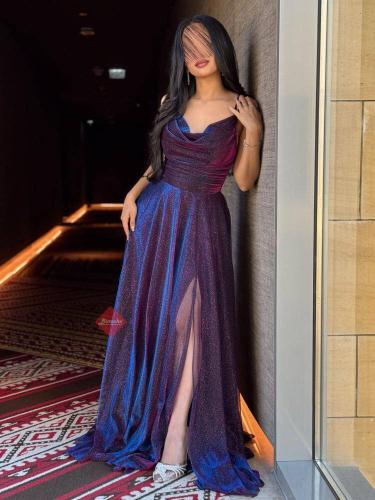 فستان سهرة صدريه دريبيه خامة فتافيت سكر