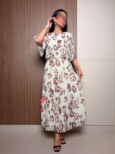 فستان مشجر بليسيه برنت بأشكال مختلفة