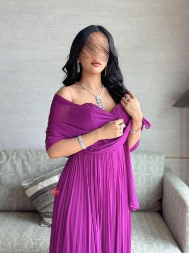 فستان سهرة ناعم تب بليسيه بكلوش