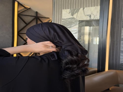 بكج الشيخه المتكامل ( عباية كلوش + خمار الشيخه مخم...