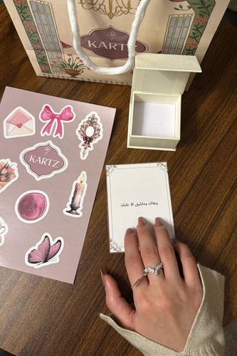 خاتم KARTZ نسائي فضه عيار 925