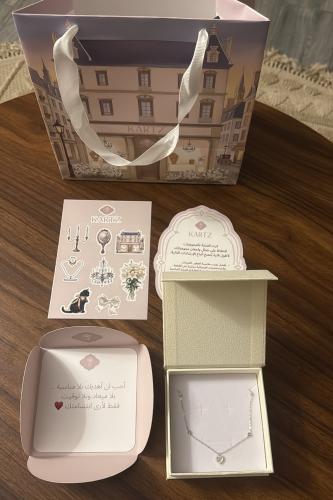 سلسال KARTZ فضه عيار 925 مطلي روديوم