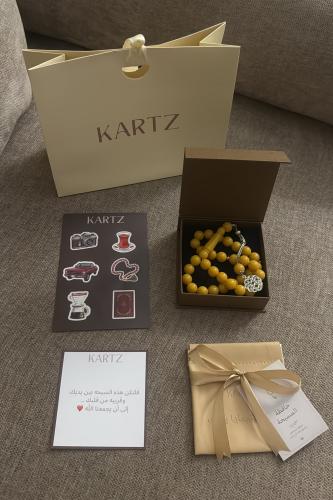 مسبحة KARTZ لون كهرماني