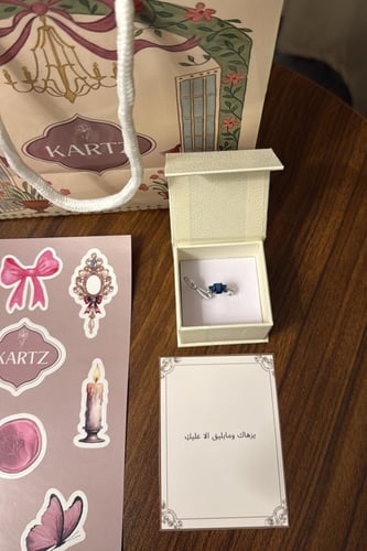 خاتم KARTZ نسائي فضه عيار 925