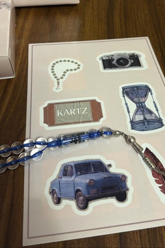 مسبحة KARTZ أزرق بشفاف