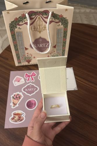 خاتم KARTZ نسائي فضه عيار 925