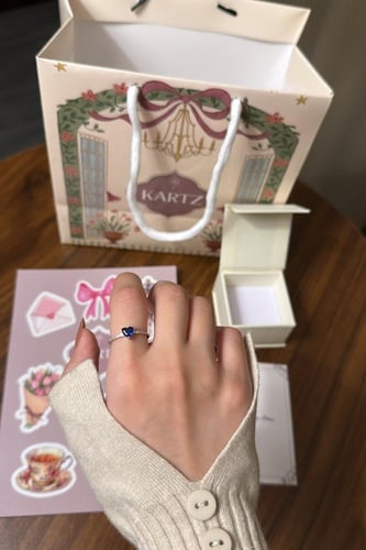 خاتم KARTZ نسائي فضه عيار 925