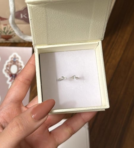 تنسيق KARTZ كيس ورد صناعي ألوان البيج مع خاتم فضه...