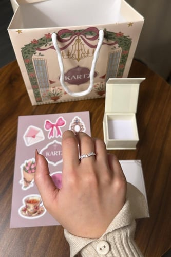 خاتم KARTZ نسائي فضه عيار 925