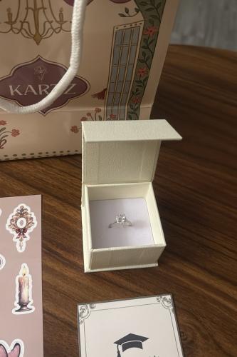 خاتم KARTZ نسائي فضه عيار 925