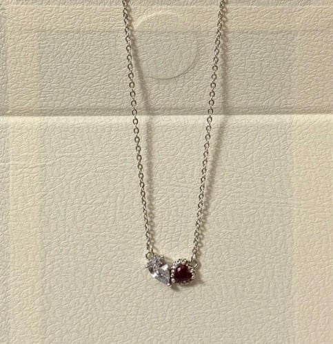 بوكس KARTZ ورد صناعي بنك مع عقد فضه عيار 925