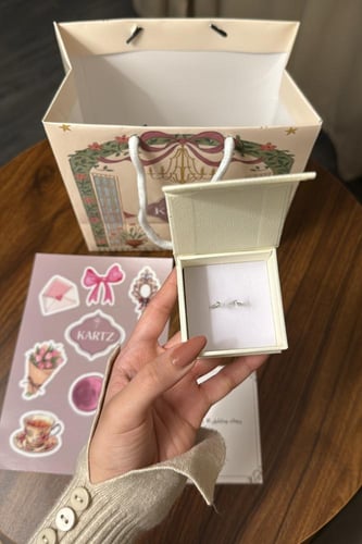 خاتم KARTZ نسائي فضه عيار 925