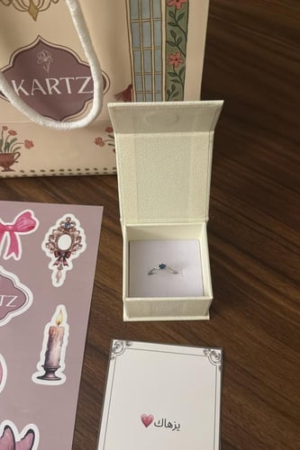 خاتم KARTZ نسائي فضه عيار 925