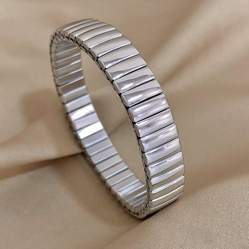 سوار قابل للتعديل مطلي بالذهب 18K