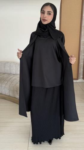 عباية دومات وعمليه ثلاث قطعه مناسب لكل الفصول