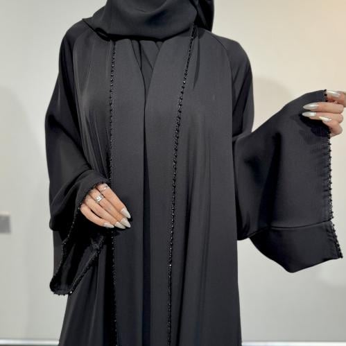 عباية ترند كلوش فصوص لف مناسب لكل الفصول