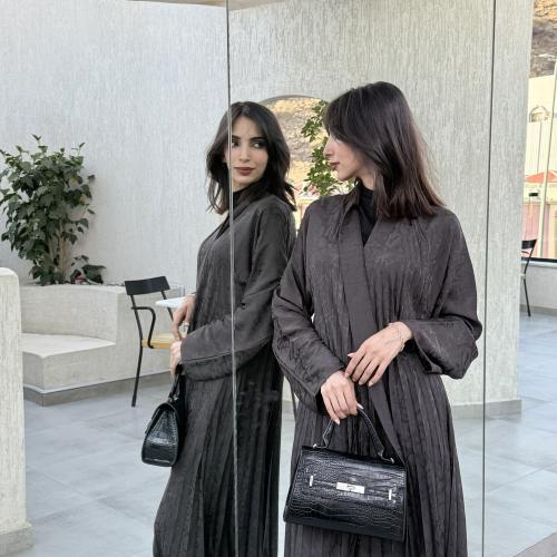 عباية كلوش كسرات جاكار عودي لف مناسب لكل الفصول