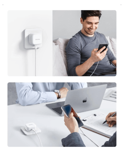 شاحن UGREEN PowerBoost بقوة 20 واط مع كيبل USB-C ب...