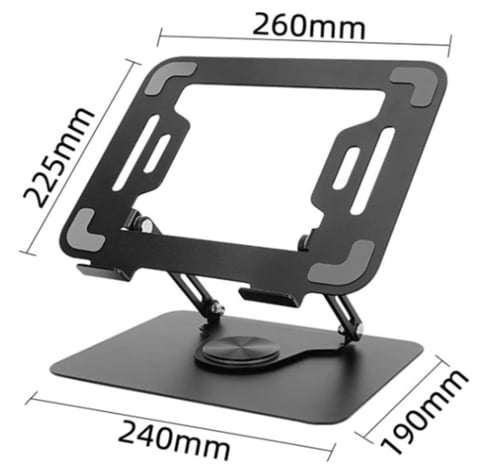 حامل لابتوب معدني من KITBOX – قابل للتعديل والطي،...